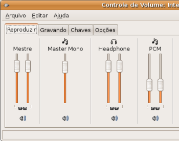 Controlador de som do Gnome